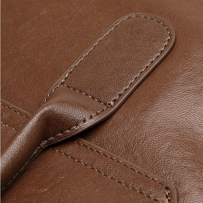 Cuirae Large Leather Tote with Zipper Divider — Sewing Techniques