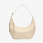 The Cuirae white genuine leather handbag.